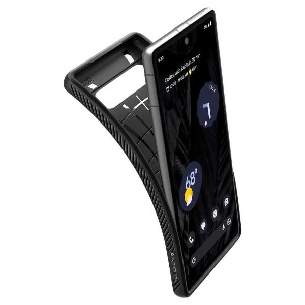 Spigen Liquid Air dėklas skirtas Google Pixel 7a, spalva - Matte Black