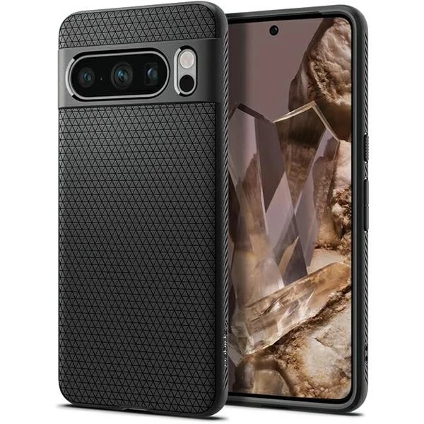 Spigen Liquid Air dėklas skirtas Google Pixel 8 Pro, spalva - Matte Black aprašymas - Prekės nuotrauka