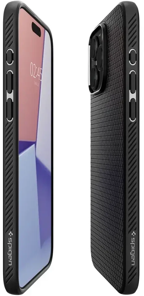 Dėklas SPIGEN LIQUID AIR IPHONE 15 PRO MAX MATTE Juodas