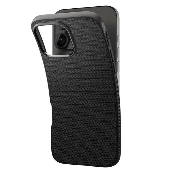 Spigen Liquid Air Apple iPhone 16 Pro Max – dėklas telefonui juodos spalvos