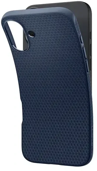 Dėklas Spigen Liquid Air iPhone 16 tamsiai mėlyna navy mėlynas ACS08195