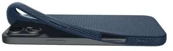 Dėklas Spigen Liquid Air iPhone 16 tamsiai mėlyna navy mėlynas ACS08195