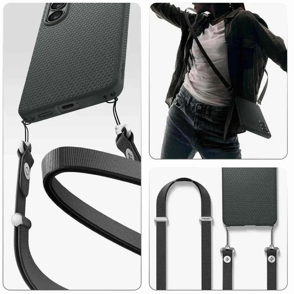 Spigen Liquid Air Mag MagSafe dėklas skirtas Samsung Galaxy S26+ – žalios spalvos