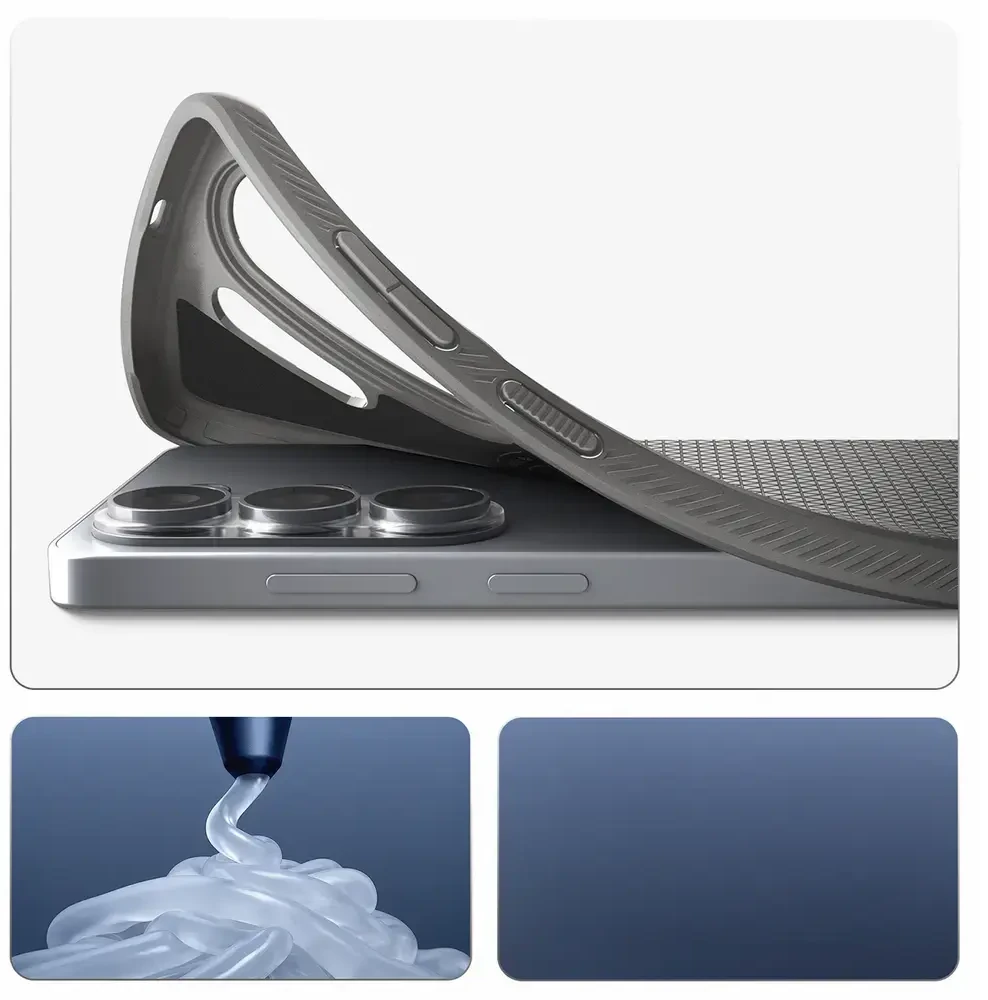 Spigen Liquid Air Mag MagSafe dėklas skirtas Samsung Galaxy S26 Ultra – pilkos spalvos