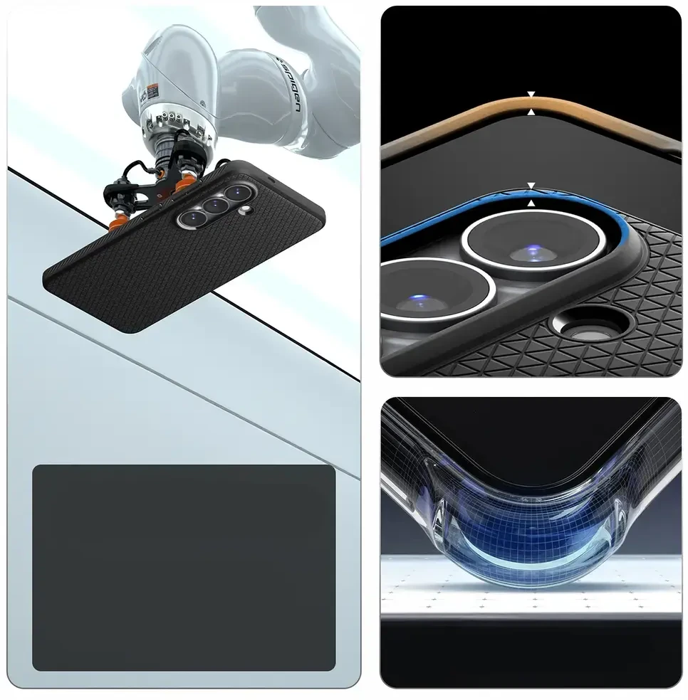 Spigen Liquid Air Mag MagSafe dėklas skirtas Samsung Galaxy S26 – juodos spalvos