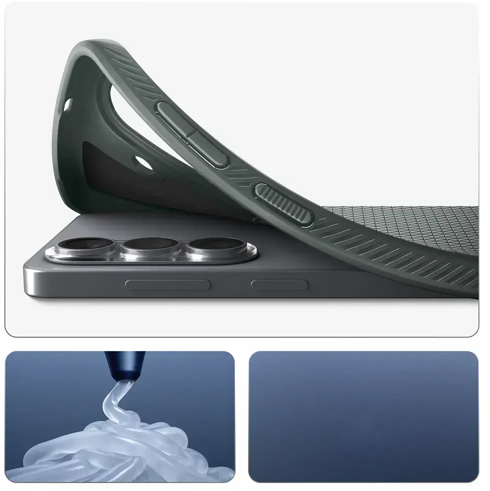 Spigen Liquid Air Mag MagSafe dėklas skirtas Samsung Galaxy S26+ – žalios spalvos