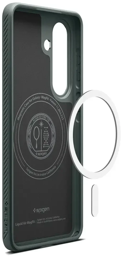 Spigen Liquid Air Mag MagSafe dėklas skirtas Samsung Galaxy S26+ – žalios spalvos