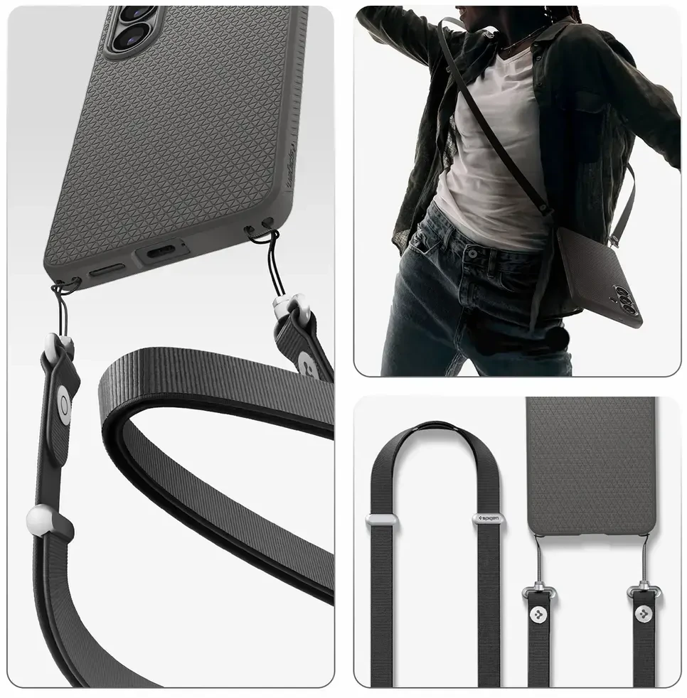 Spigen Liquid Air Mag MagSafe dėklas skirtas Samsung Galaxy S26 – pilkos spalvos
