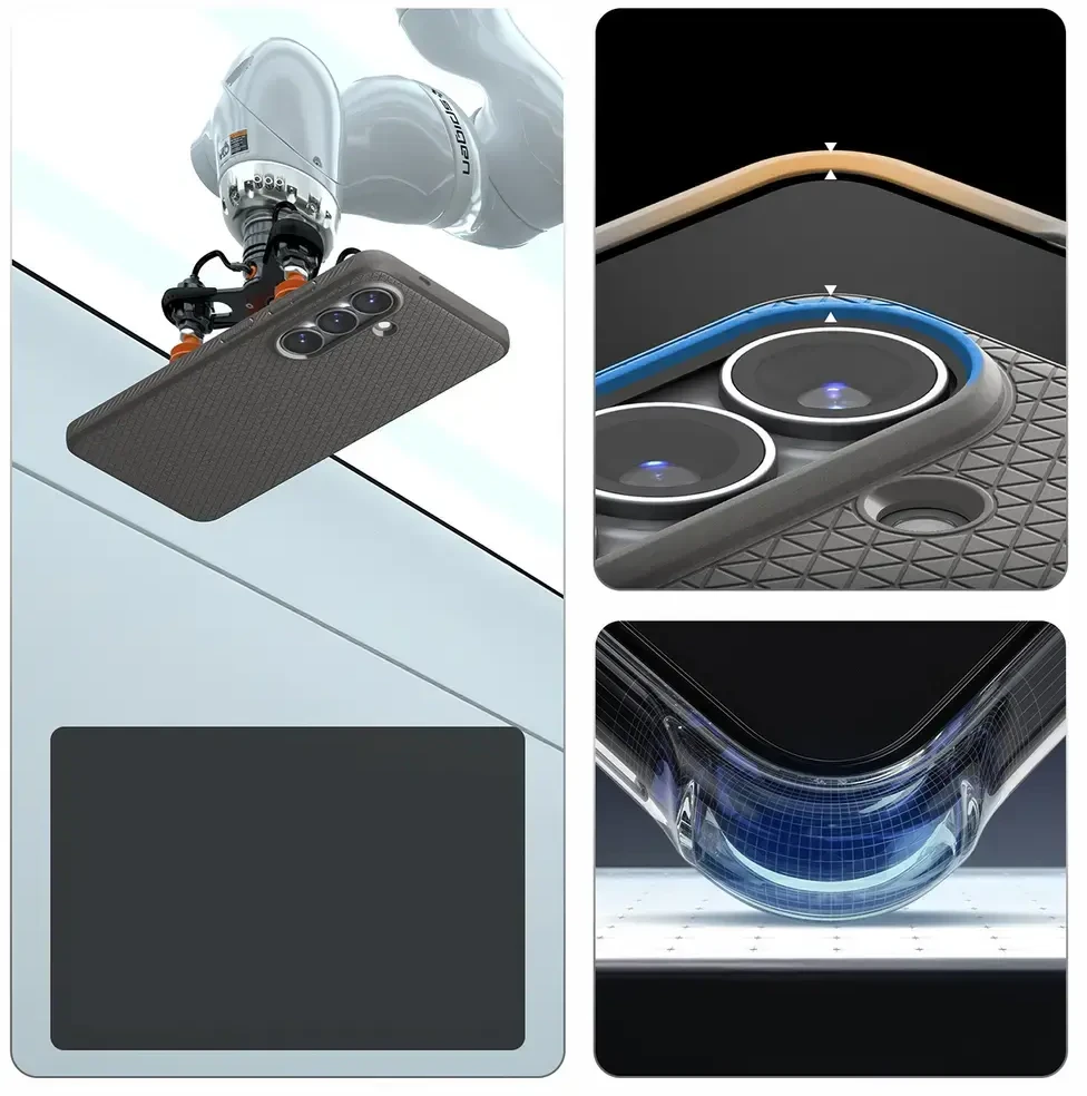 Spigen Liquid Air Mag MagSafe dėklas skirtas Samsung Galaxy S26 – pilkos spalvos