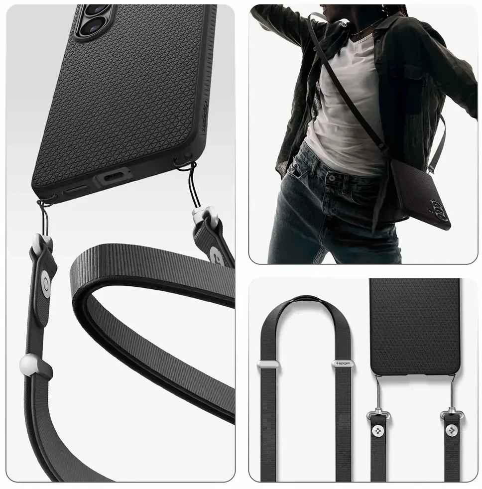 Spigen Liquid Air Mag MagSafe dėklas skirtas Samsung Galaxy S26 – juodos spalvos