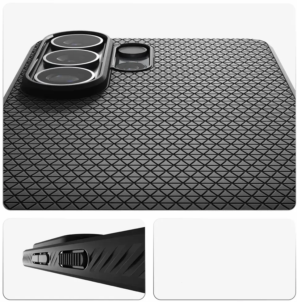 Spigen Liquid Air Mag MagSafe dėklas skirtas Samsung Galaxy S26 Ultra – juodos spalvos