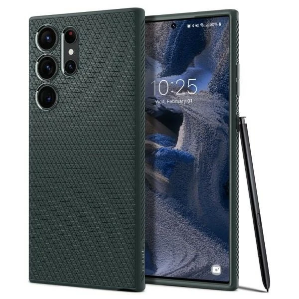 Spigen Liquid Air dėklas skirtas Samsung Galaxy S23 Ultra, spalva - Abyss Green