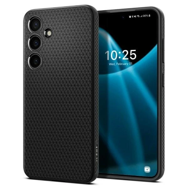 Spigen Liquid Air dėklas, skirtas Samsung Galaxy S24+ - matinės juodos spalvos