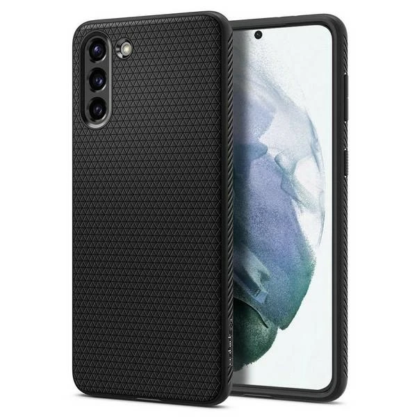 Dėklas Spigen Liquid Air, juodas - Galaxy S21+
