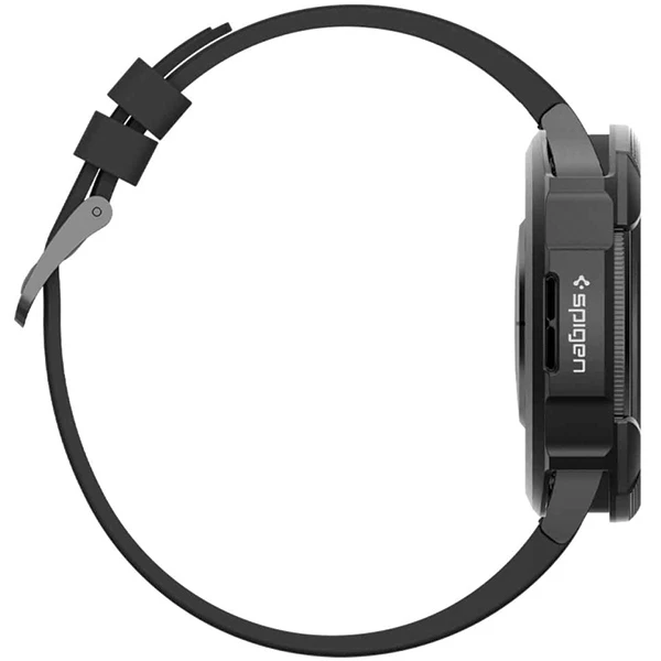 Dėklas Spigen Liquid Air, matinės juodos spalvos – Samsung Galaxy Watch6 Classic 43mm