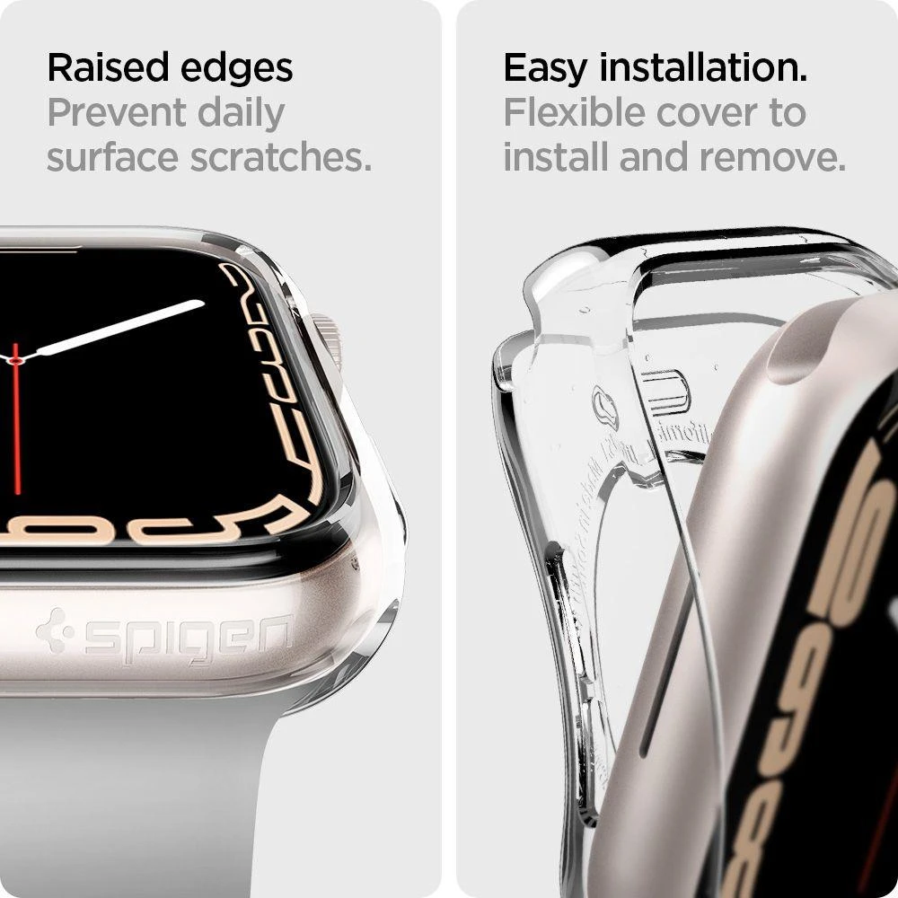 Išmaniojo laikrodžio Apple 4/5/6/7/SE ekrano rėmelis, Skaidrus, 40/41mm