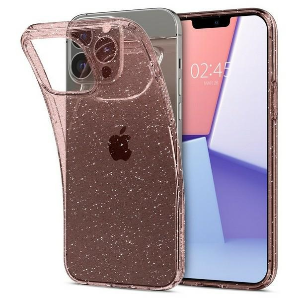 Spigen Telefono dėklas Liquid Cristal, skirtas iPhone 13 Pro, rožinis