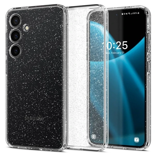 Spigen Liquid Crystal dėklas skirtas Samsung Galaxy S24 – skaidrus Glitter
