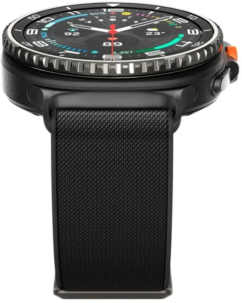 Spigen Lite Fit Band, juodas - Galaxy Watch 8 46mm/44mm/40mm