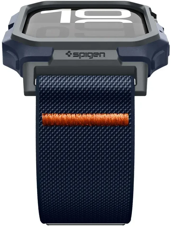 „Spigen Lite Fit Pro“ dirželis, skirtas „Apple Watch 10“ (46 mm), tamsiai mėlynas, Mėlyna