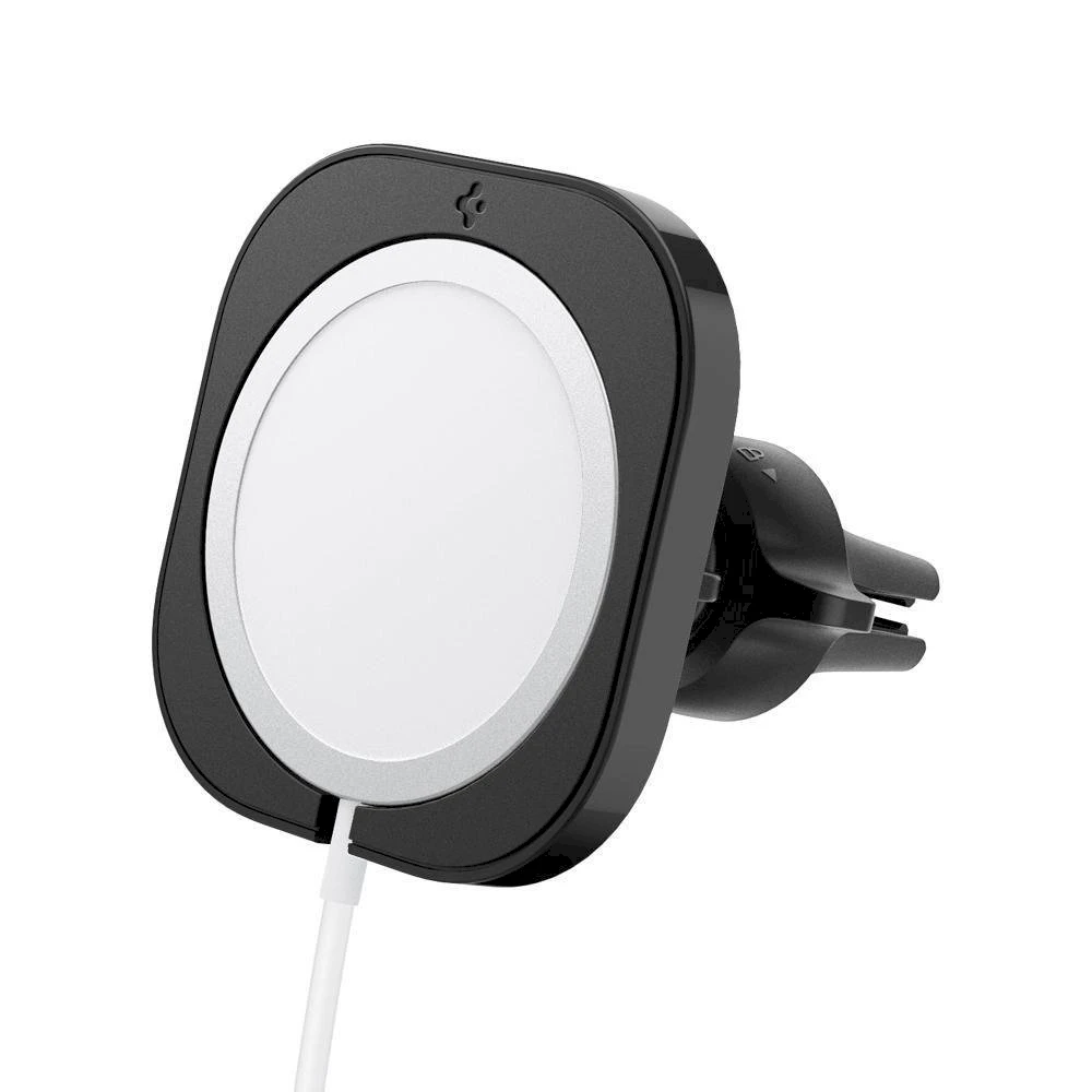 „Spigen MagFit“ automobilio laikiklis, skirtas „MagSafe“ įkrovikliui