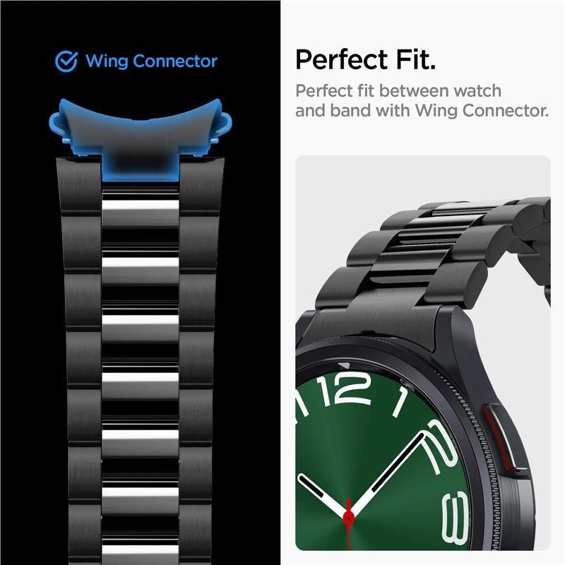 „Spigen Modern Fit Band“ – apyrankė, skirta „Samsung Galaxy Watch 6 Classic“ 47 mm (juodas)