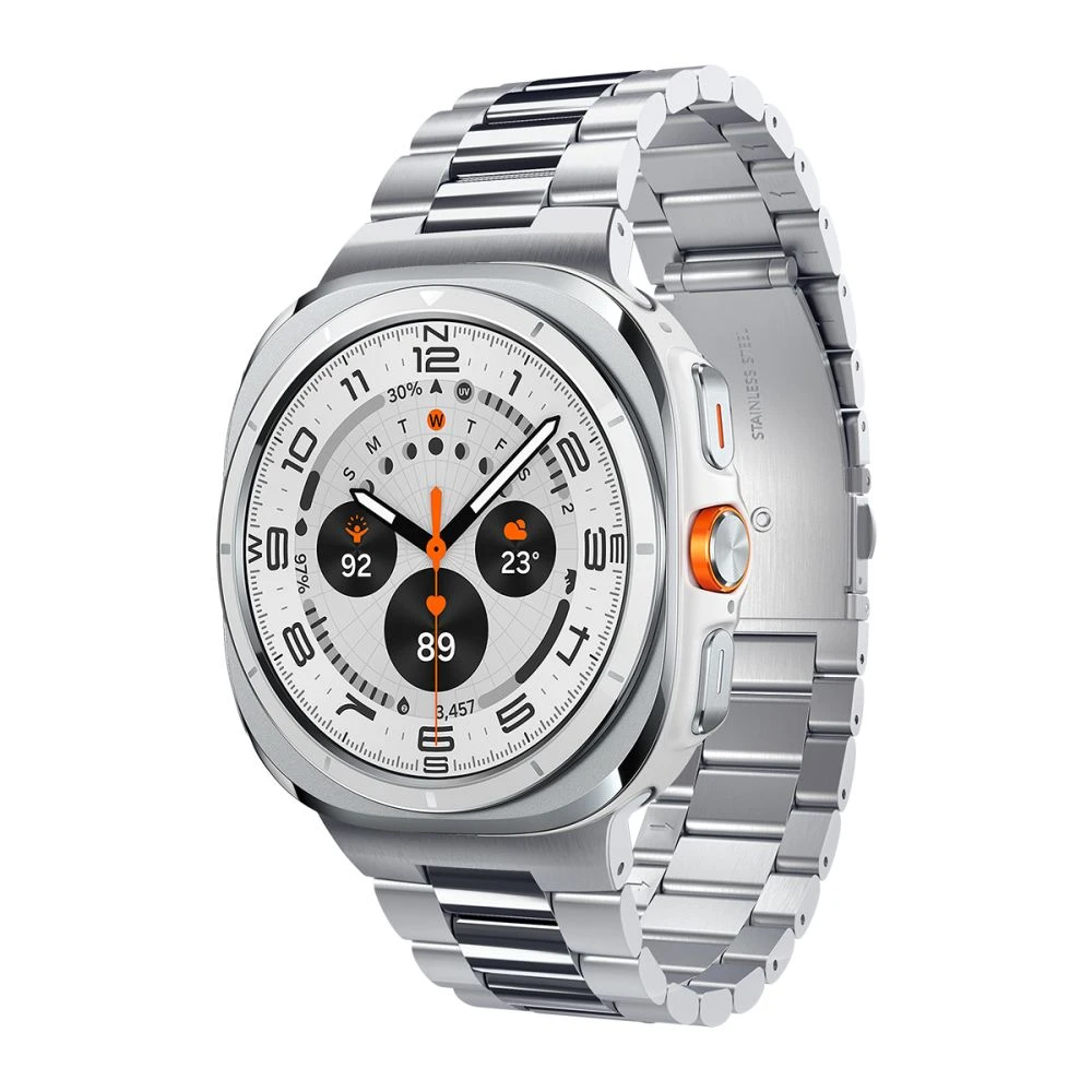 Spigen Modern Fit Band – Bracelet for Samsung Galaxy Watch Ultra 47 mm (Sidabrinis)