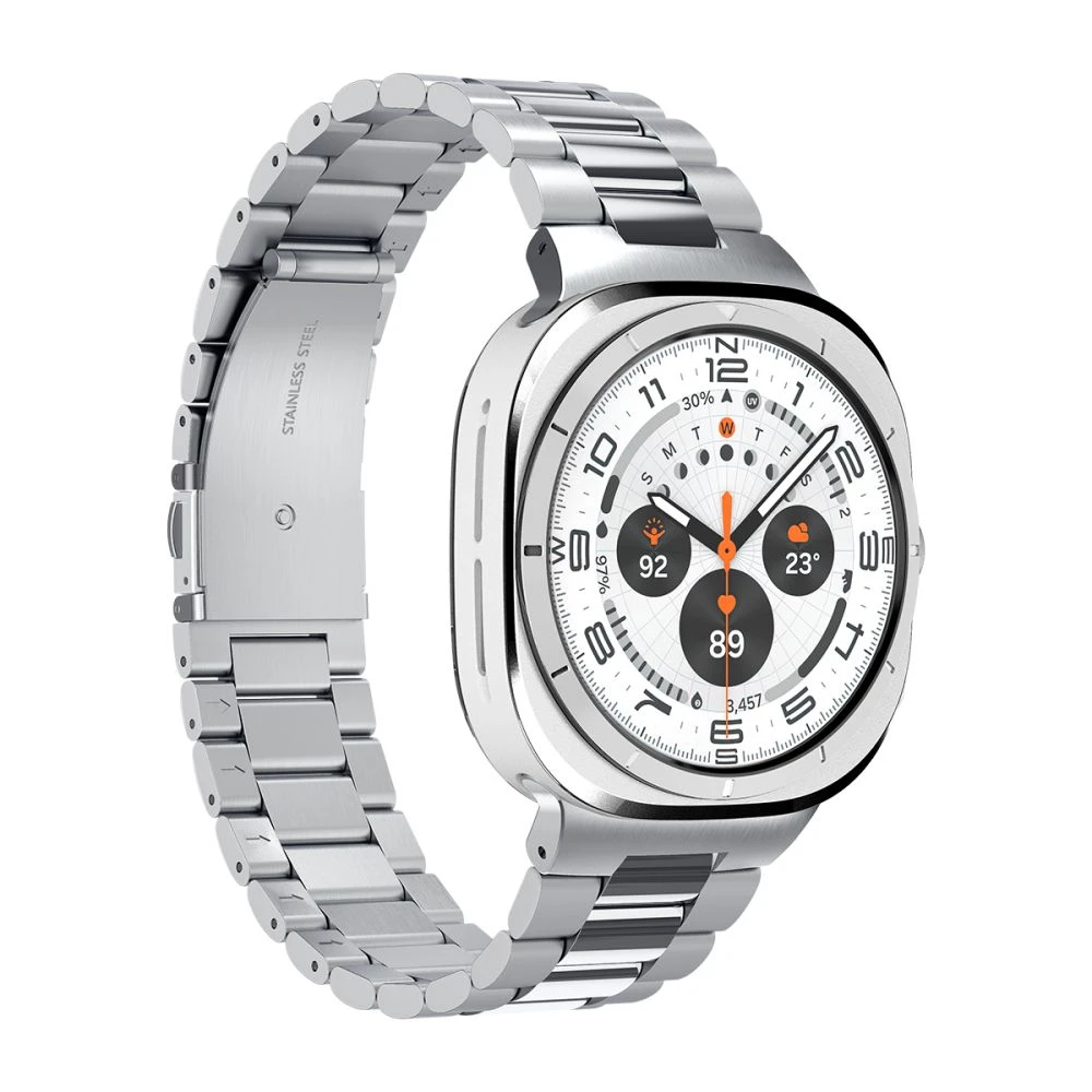 Spigen Modern Fit Band – Bracelet for Samsung Galaxy Watch Ultra 47 mm (Sidabrinis)