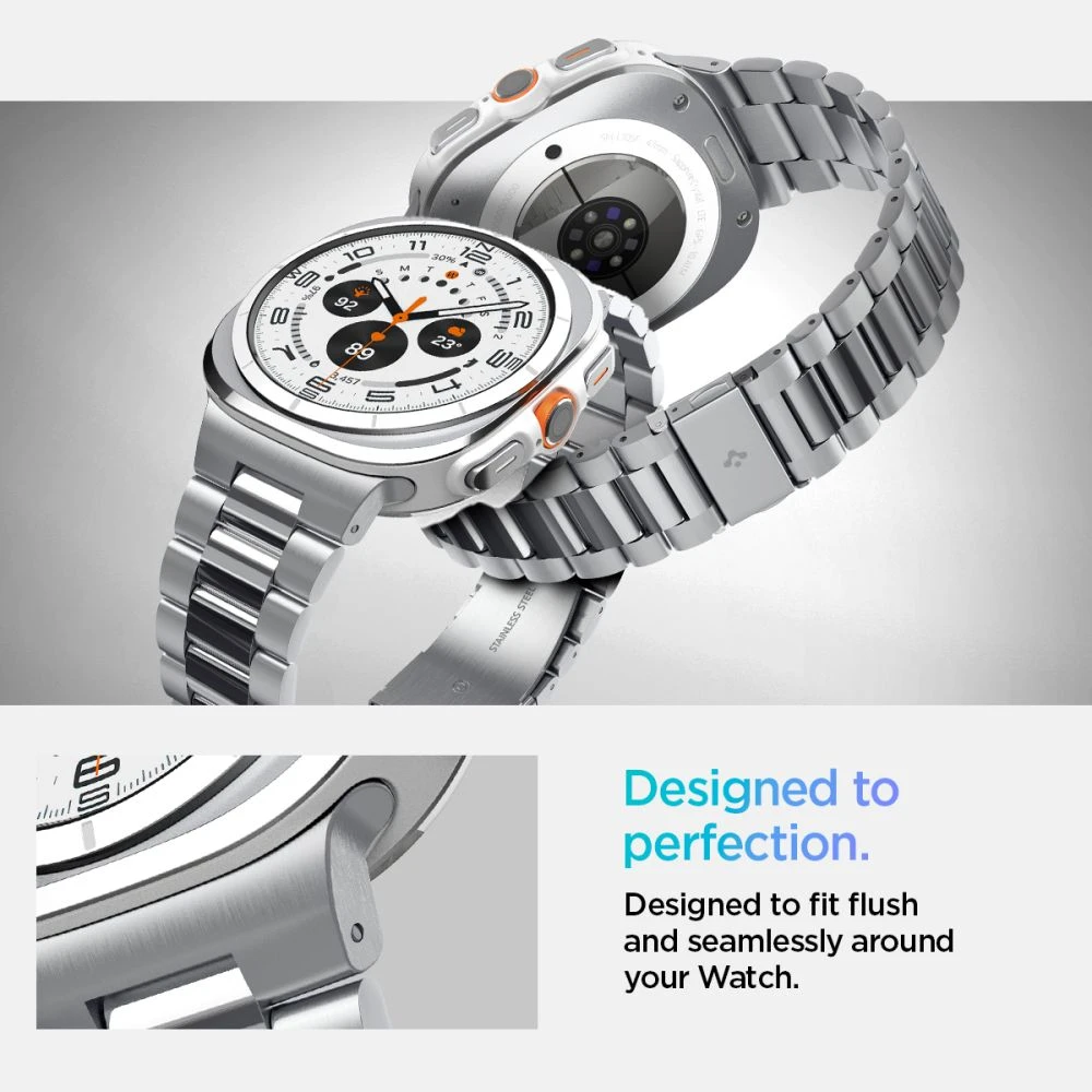 Spigen Modern Fit Band – Bracelet for Samsung Galaxy Watch Ultra 47 mm (Sidabrinis)