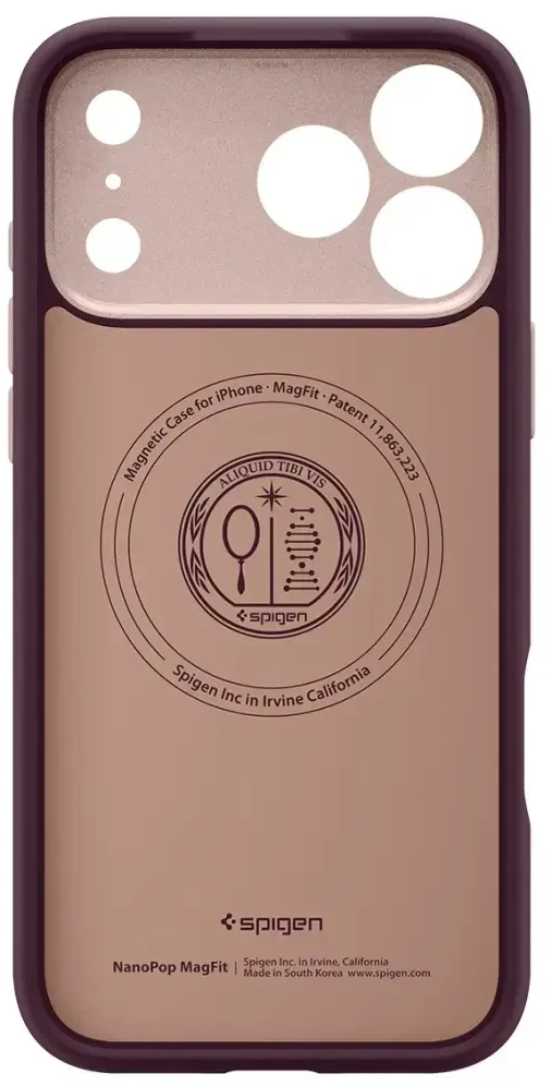 Spigen Nano Pop Mag MagSafe dėklas iPhone 17 Pro - bordo spalvos