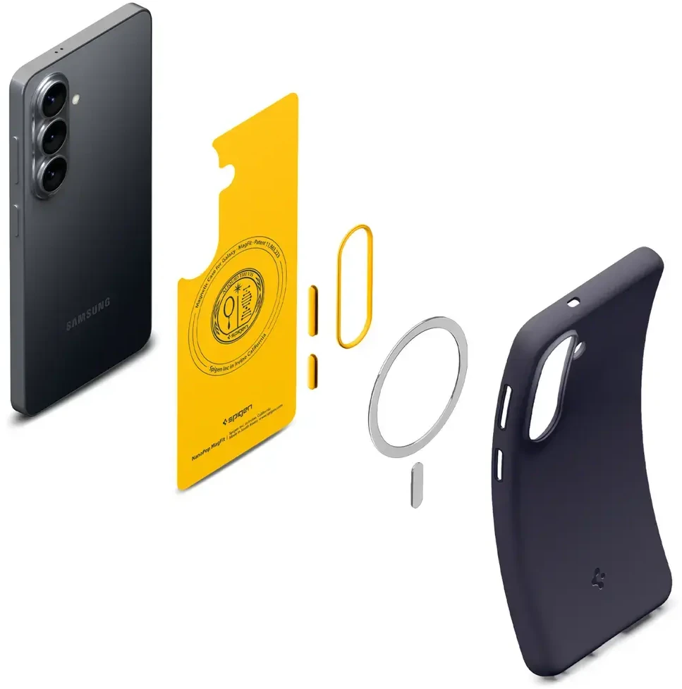 Spigen Nano Pop Mag MagSafe dėklas skirtas Samsung Galaxy S26 – mėlynos spalvos