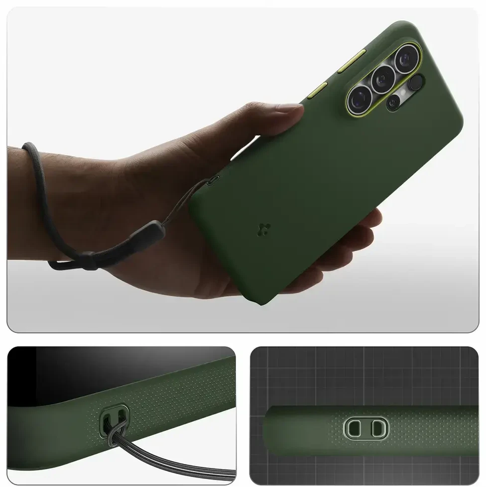 Spigen Nano POP MAG MagSafe dėklas Samsung Galaxy S26 Ultra Avo Žalias