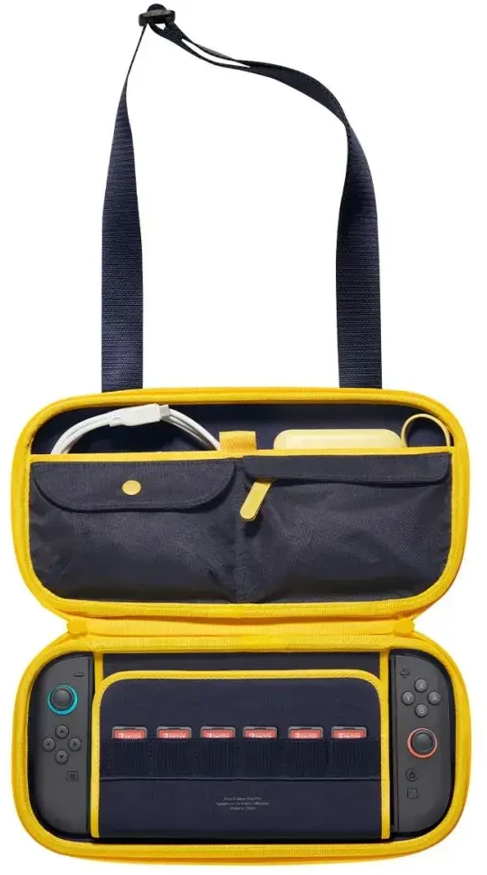 Spigen Nano Pop Pro Pouch for Nintendo Switch 2 - Navy Mėlyna and Geltona