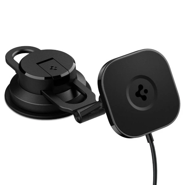 Spigen automobilio laikiklis Onetap Pro 3 ITS35W-3 DASH su QI 10W, skirtas iPhone su Magsafe juoda