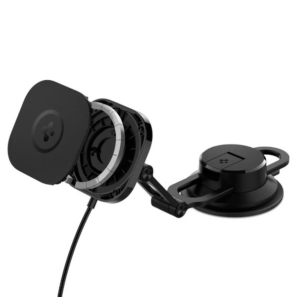Spigen automobilio laikiklis Onetap Pro 3 ITS35W-3 DASH su QI 10W, skirtas iPhone su Magsafe juoda
