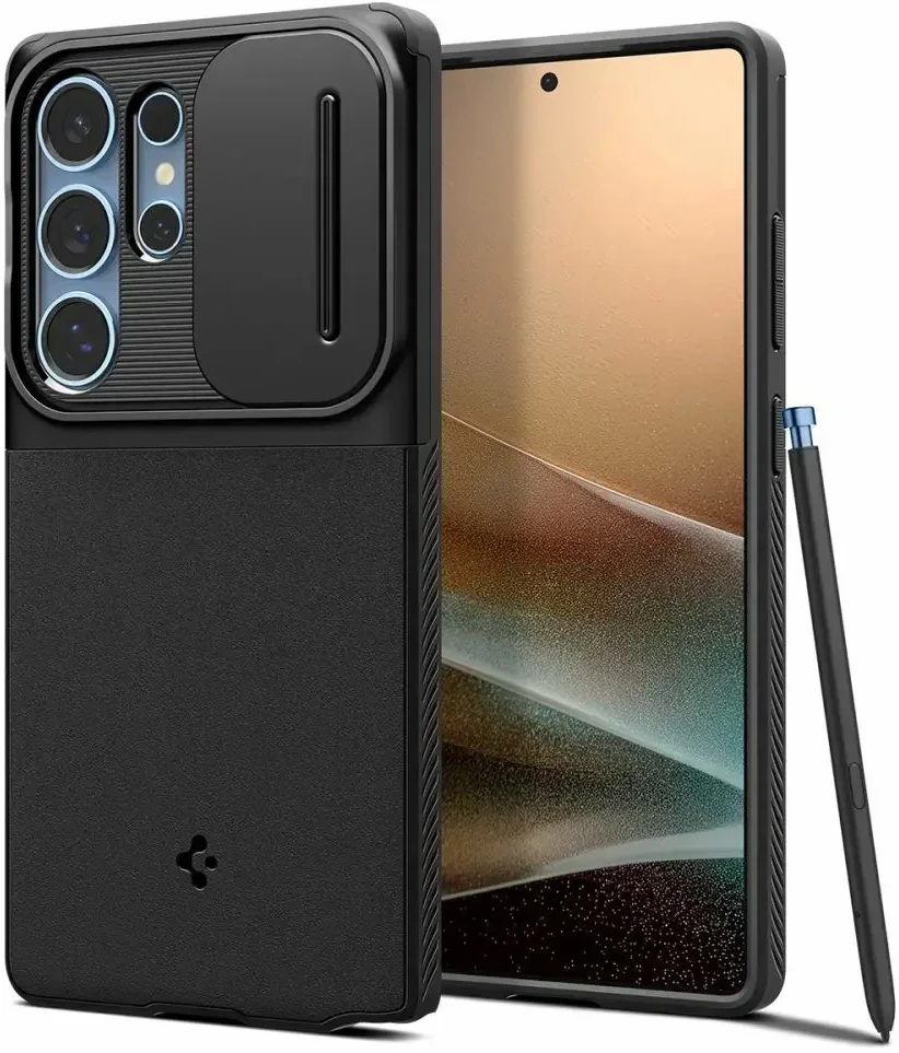 Dėklas Spigen Optik Armor Galaxy S25 Ultra juodas