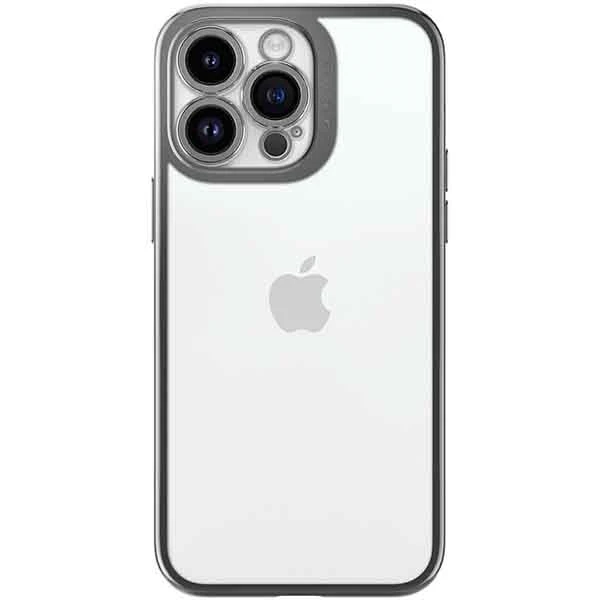 Dėklas Spigen Optik Crystal, chrome pilkos spalvos – Apple iPhone 14 Pro