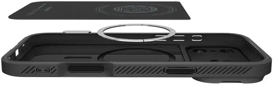 Dėklas Spigen Optik Armor MagSafe, juodas - iPhone 17 Pro Max