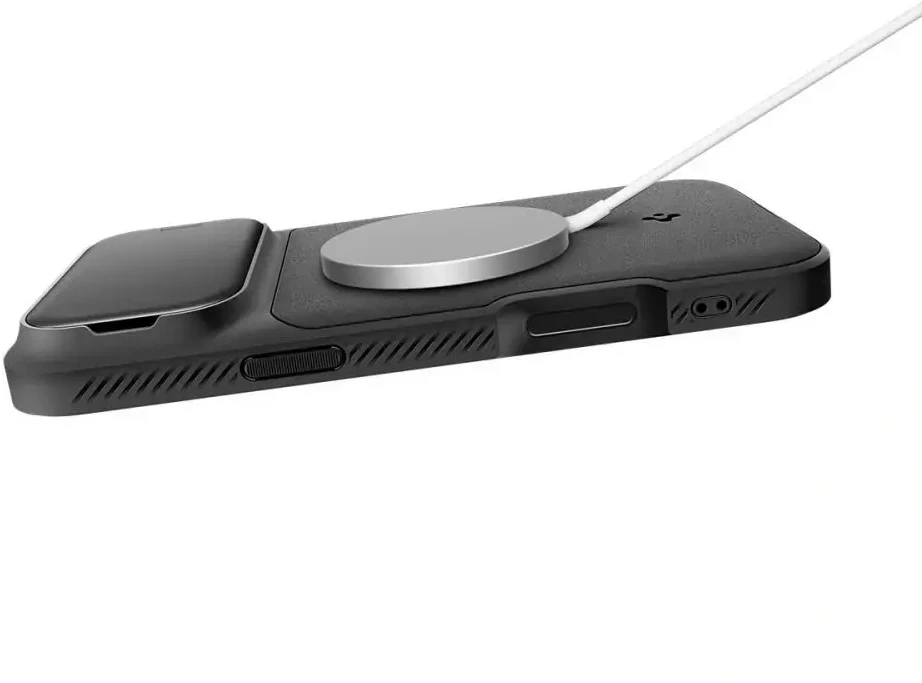 Dėklas Spigen Optik Armor MagSafe, juodas - iPhone 17 Pro Max