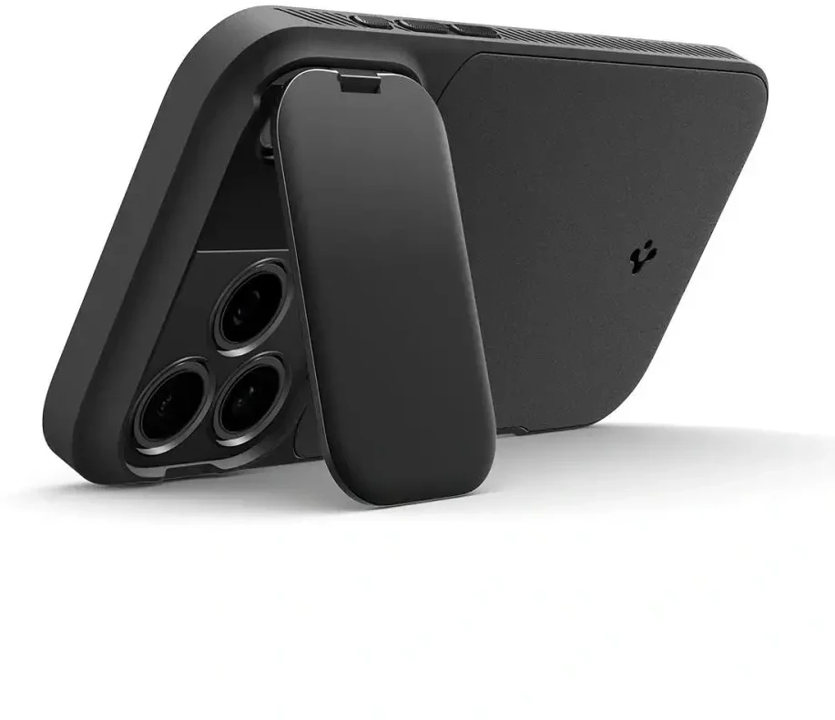 Dėklas Spigen Optik Armor MagSafe, juodas - iPhone 17 Pro Max
