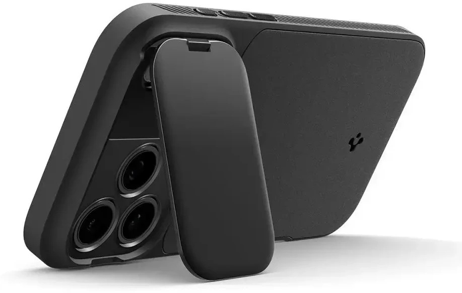 Dėklas Spigen Optik Armor MagSafe, juodas - iPhone 17 Pro Max