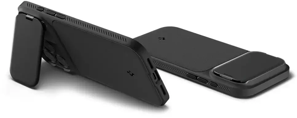 Dėklas Spigen Optik Armor MagSafe, juodas - iPhone 17 Pro Max