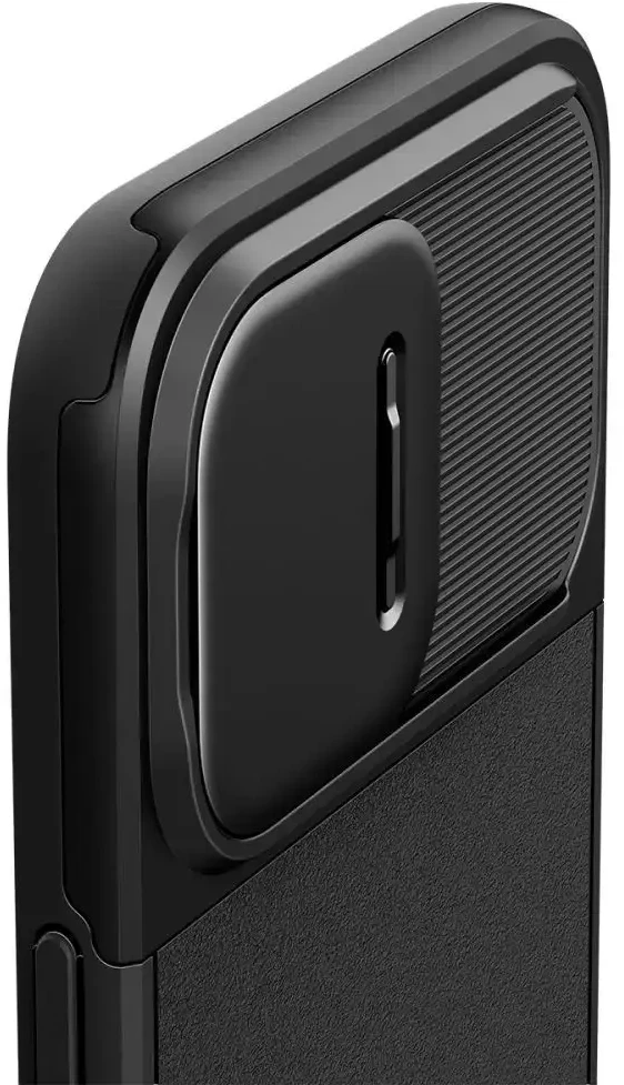 Apple iPhone 15 Pro Spigen Optik Armor MagSafe dėklas telefonui juodos spalvos