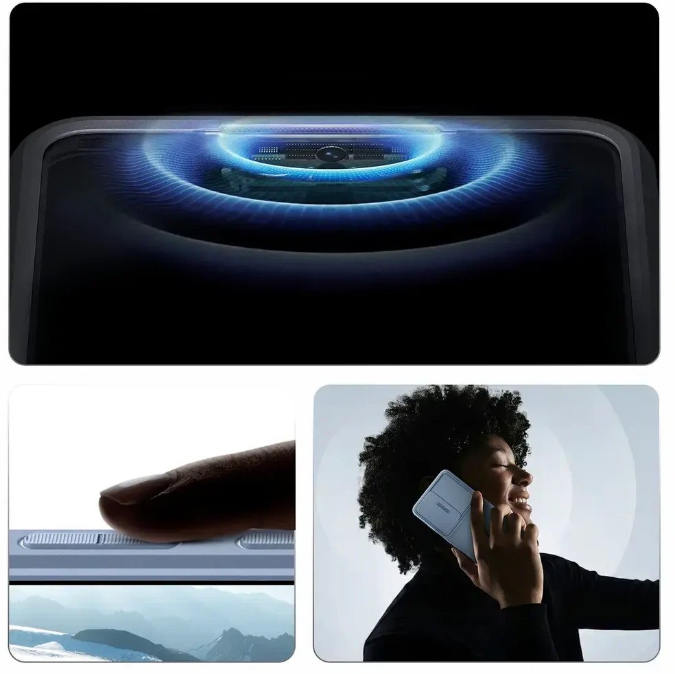 Spigen Optik Armor dėklas skirtas Samsung Galaxy S26 Ultra – mėlynos spalvos