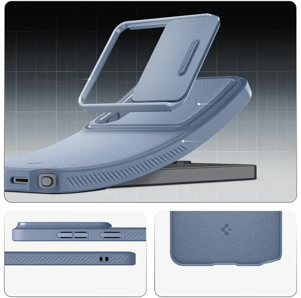 Spigen Optik Armor dėklas skirtas Samsung Galaxy S26 Ultra – mėlynos spalvos