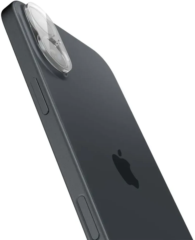 Apsauginis stiklas kamerai iPhone 16 / iPhone 16 Plus Spigen Optik Glas.tr kameros apsauga 2 vnt. Crystal Clear