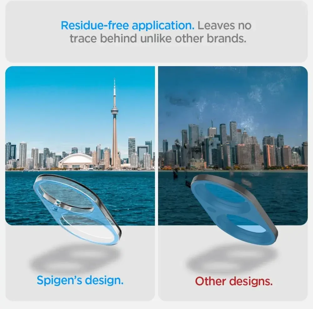 Apsauginis stiklas kamerai iPhone 16 / iPhone 16 Plus Spigen Optik Glas.tr kameros apsauga 2 vnt. Crystal Clear