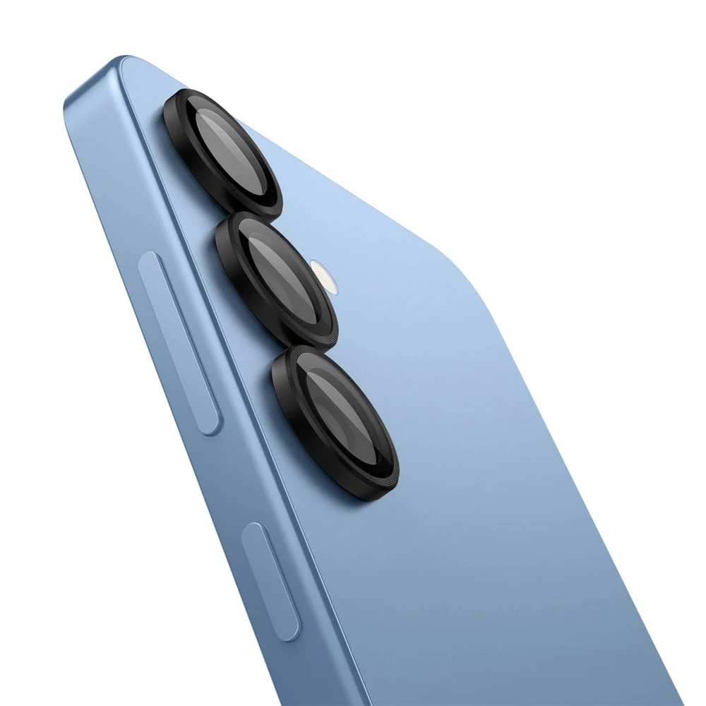 Spigen Optik Pro GLAS.TR EZ FIT 2-pack Camera Cover for Samsung Galaxy S25+ – juodos spalvos