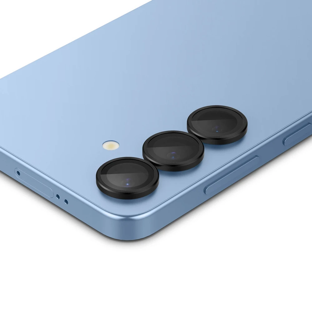 Spigen Optik Pro GLAS.TR EZ FIT 2-pack Camera Cover for Samsung Galaxy S25+ – juodos spalvos