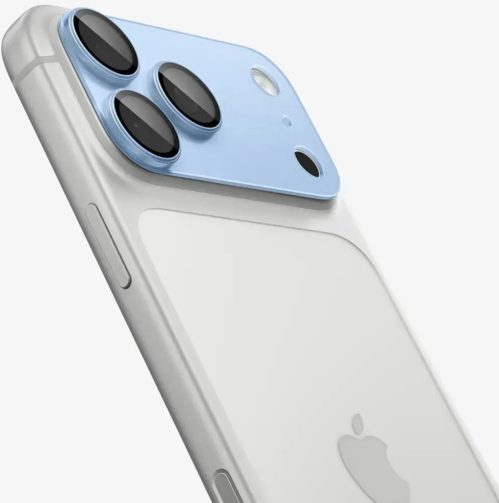 Spigen Optik Pro XL GLAS.TR EZ FIT Tempered Glass Camera Screen Protector for iPhone 18 Pro Max - Light Mėlyna
